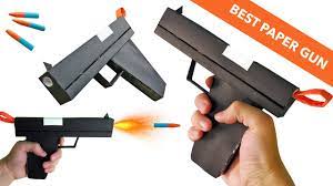 PISTOLET Z PAPIERU NA NABOJE HOW TO MAKE PAPER DEFENSE GUN THAT SHOOT PAPER  BULLET AIRSOFT - YouTube