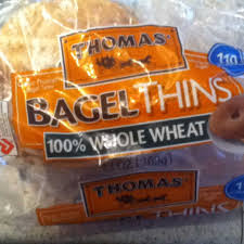 thomas bagel thins 100 whole wheat