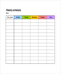 workout chart templates 8 free word