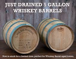 just drained 5 gallon whiskey barrels