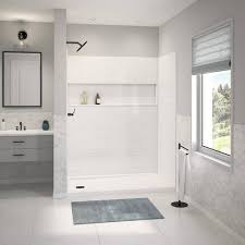 Bootz Industries Nextile 60 In W X 74 In H X 30 In D 4 Piece Direct To Stud Alcove Subway Tile Shower Wall Surround In White
