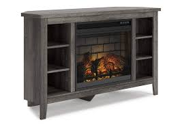arlenbry corner tv stand with electric