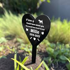 personalised dog puppy memorial outdoor