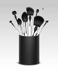 vector collection of make up brushes