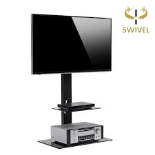 5rcom universal floor tv stand with mount for tvs up to 65, such as 32 35 38 40 42 45 48 50 55 60 64 65 inch flat screens or curved tvs. Rfiver Black Floor Television Stand With Universal Swivel Bracket Mount For 32 To 65 Inch Plasma Lcd Led Flat Or C Swivel Tv Stand Tv Stand With Mount Tv Stand