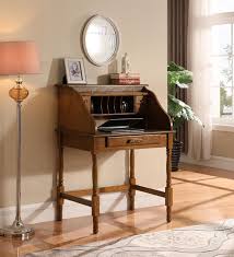 I used chalk paint, which is wonderful for distressing and was painted entirely by hand. Rudd Collection Palmetto Warm Honey Roll Top Secretary Desk 5301n Home Office Desks Leslie S Furniture
