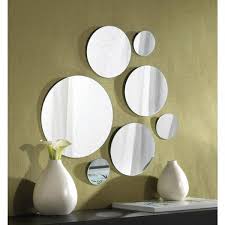 elements small round mirror 9 in h x