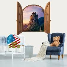 3d Wall Decal Kids Window Frame Wall