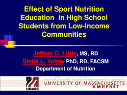 effect of sport nutrition education in