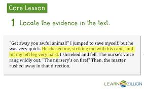 Lesson Video For Cite Evidence From The Text In Your Own Words