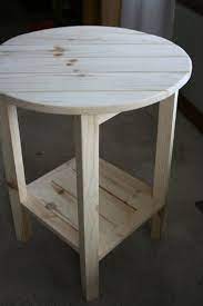 Side Table Round Wood Table Table