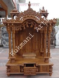 code 65 wooden carved teakwood temple