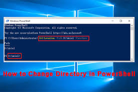how to change directory in powers