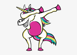 unicorn dab transpa png 519x550