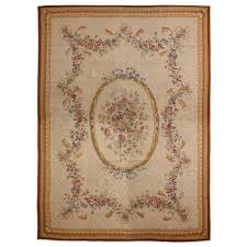 very large aubusson carpet with fl