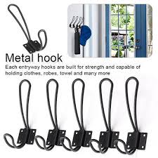 Black Wire Loop Coat Metal Hooks Hook