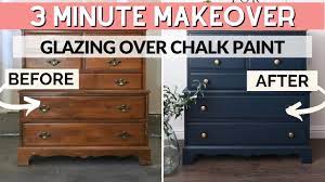 how to glaze a chalk painted dresser