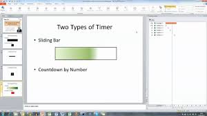 How To Add A Timer To A Powerpoint 2010 Presentation Youtube