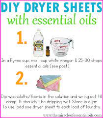 diy essential oil dryer sheets the