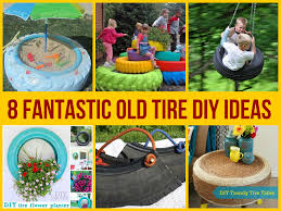 Brighten up your backyard décor with this funky upcycled tire table. 8 Fantastic Old Tire Diy Ideas