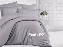 Спално бельо от 100% натурален памучен сатен ще намерите в atributbg. Spalno Belo Spalno Belo Pamuchen Saten Na Raje Uni Grey