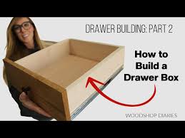 how to build a drawer box easy step