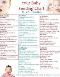 Your Baby Feeding Chart 0 24 Months Baby Feeding Chart