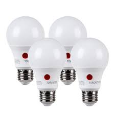 4 Pack Dusk To Dawn A19 5000k Bulb Photocell Light Bulb E26 Led Security Bulb 9w Light Bulbs