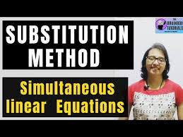 Substitution Method Linear Equation