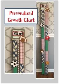 Personalized Growth Chart Sports Theme