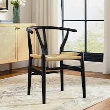 modway amish dining wood armchair in