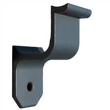 Ez Handrail 1 9 In Aluminum Round Ada Handrail Bronze Wall Bracket