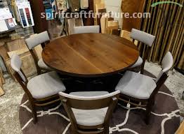 60 x 60 x 30 h solid wood, sturdy top, this item was custom made for our showroom. Round Custom Made Solid Wood Dining Conference Tables
