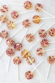 homemade rose lollipops sugar and charm