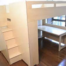 Seattle Queen Loft Bed With Study And