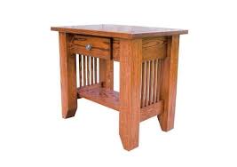 Mission End Table With Drawer From