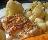 algarve oven baked codfish with cauliflower  pescada assada