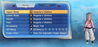 gogeta clothes skimpy for huf cac