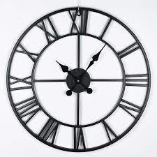 40 60cm Black Roman Large Clock In 2023