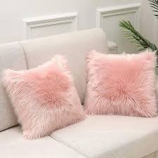 Soft Plush Mongolia Pillow Cover Sofa
