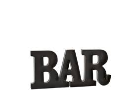 Wall Decoration Letters Bar Metal