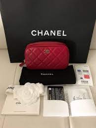 chanel cosmetic case makeup pouch