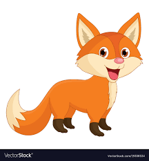 cartoon fox royalty free vector image