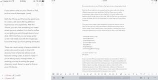 best writing apps for iphone and ipad imore a relative newcomer compared to the rest of the list bear might seem simple but it offers a great deal of flexibility for handling text