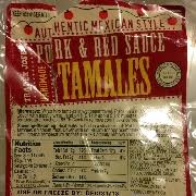 red sauce tamales calories nutrition