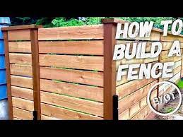 build a fence diy privacy fence