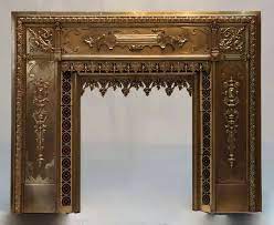 Antique French Bronze And Brass Fire