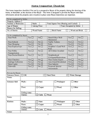 home inspection checklist pdf