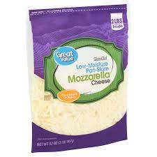 Maybe you would like to learn more about one of these? Great Value Shredded Low Moisture Part Skim Mozzarella Cheese 32 Oz From Walmart In Houston Tx Burpy Com