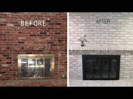 Brick Anew Painted Brick Fireplaces